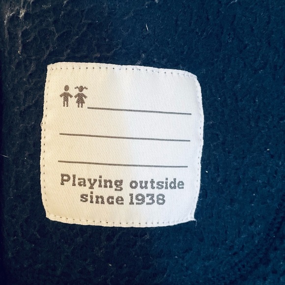 COLUMBIA RUGGED RIDGE FULL ZIP SHERPA SZ XXS ( 4/5) DARK BLUE light wear - Picture 5 of 5